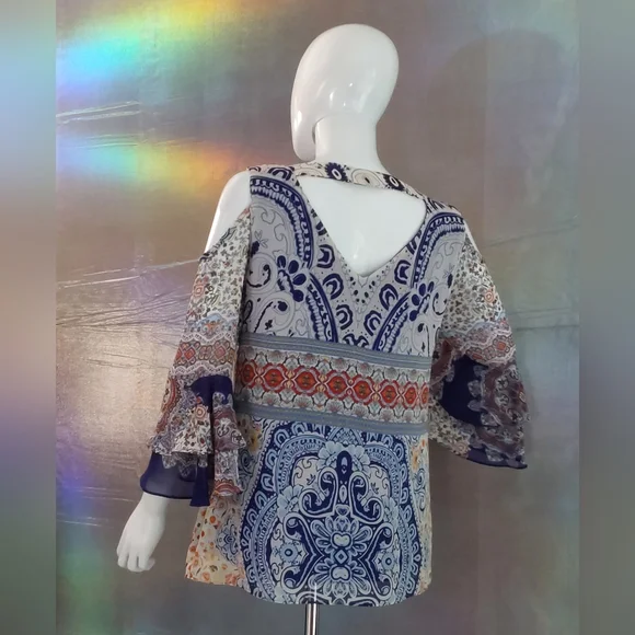 COCO BIANCO Women's Blouse / SIZE: SMALL - Picture 6 of 10